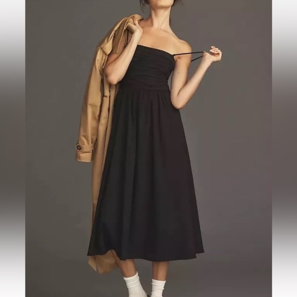 New! Reformation Lissa Dress Black
